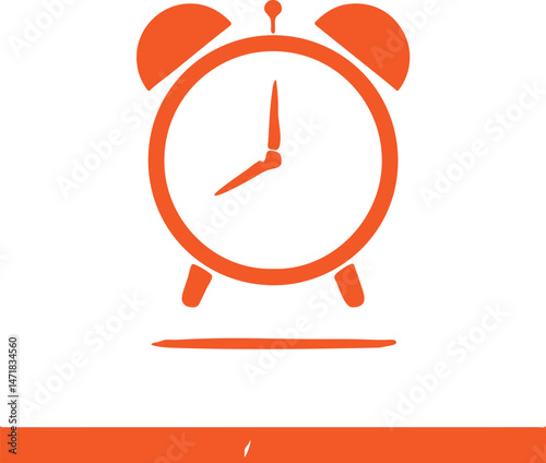Clock icon for web and mobile. Adobe Illustrator Artwork.