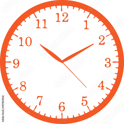 Clock icon for web and mobile. Adobe Illustrator Artwork.