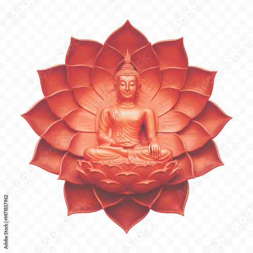 buddha in lotus position