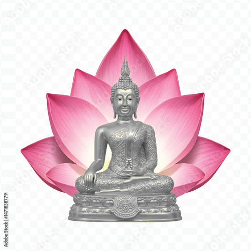 buddha statue in the lotus position