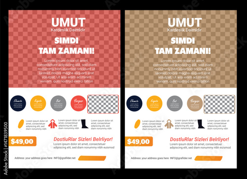 Charity Flyer New Charity and Donation Flyer Design, Corporate Business Flyer Design, Travel Brochure Design, Real State A4 Template, Vector Illustration