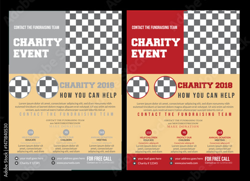 Charity Event Flyer Template Vector Premium File, Single Page  charity flyer Template, life charity existence promotion, education program flyer design


