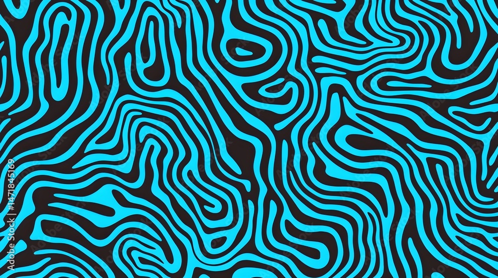 Abstract Blue Black Swirl Lines Pattern Background Texture Abstract Blue Black Swirl Lines Pattern Background Texture