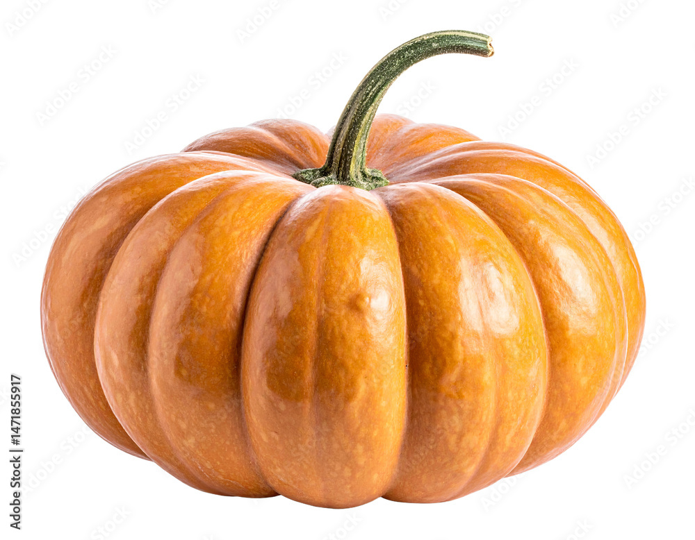 Isolated Pumpkin PNG Image for Halloween Thanksgiving Autumn Fall Harvest Decor
