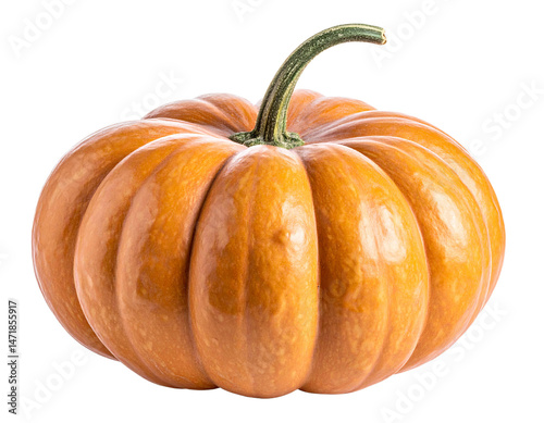 Obraz na płótnie Isolated Pumpkin PNG Image for Halloween Thanksgiving Autumn Fall Harvest Decor w salonie