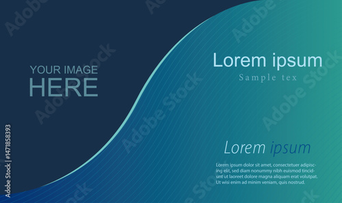 Vector abstract design web banner template. Web Design Elements - Header Design. Modern banner. With space for your picture.