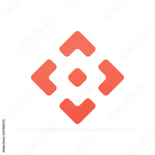 moving icon, colored flat vector. modern and minimalist design.