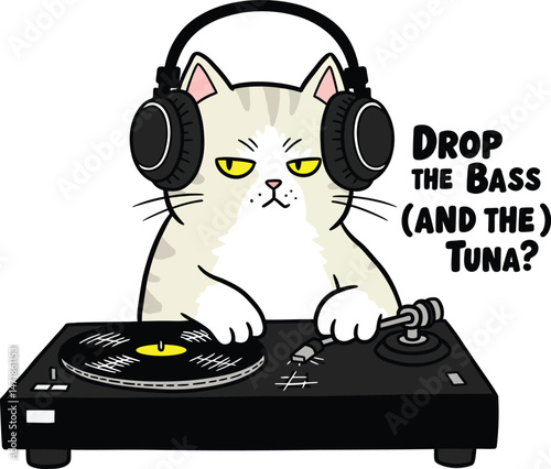 DJ Cat Dropping the Bass (and the Tuna?)