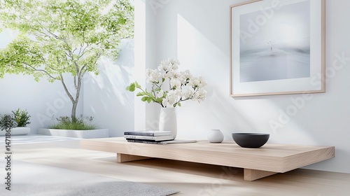 Serene Minimalist Still-life