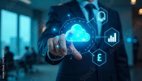 Digital Transformation in Business with Holographic Interface and AI Technology
