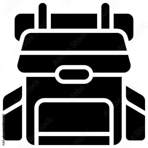 Backpack glyph icon