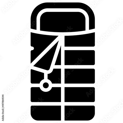 Sleeping Bag glyph icon