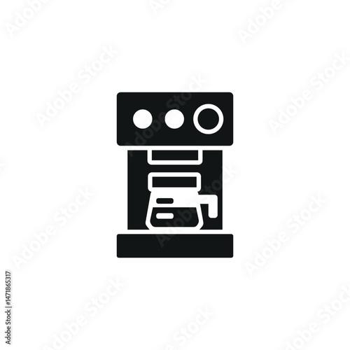 Coffee machine icon. Simple coffee machine icon for social media, app and web design. Vector illustration.