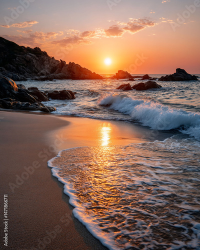 Sunrise over the Beach photo