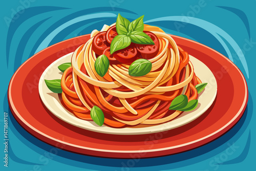 spaghetti with tomato sauce