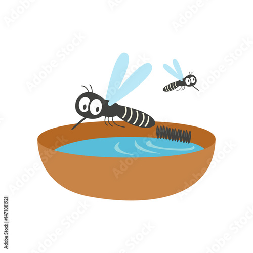 mosquito bite. dengue fever concept