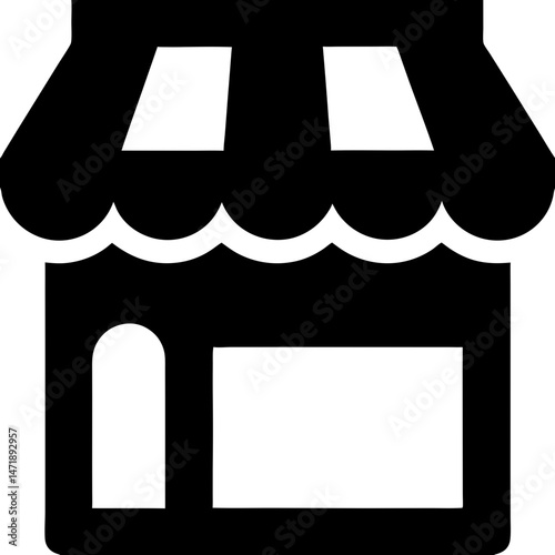 Storefront icon illustration