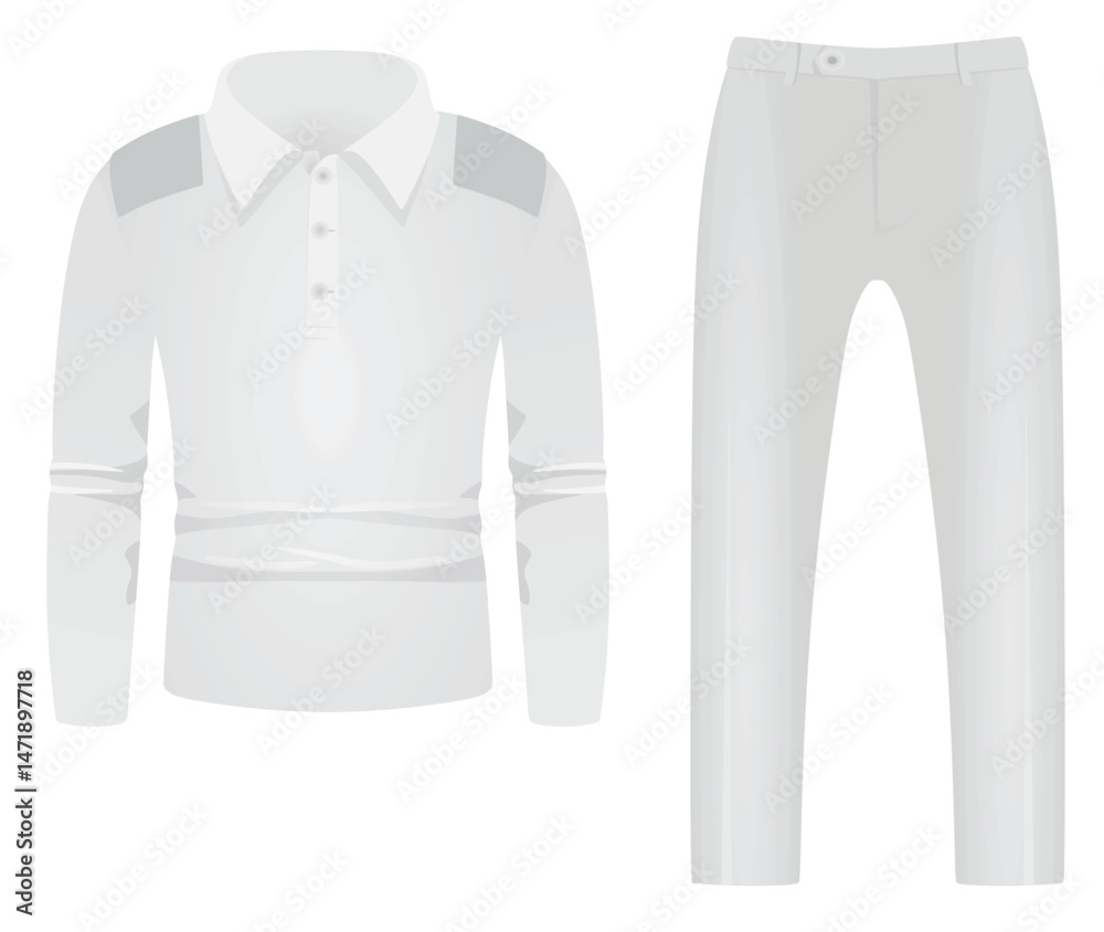 Naklejka premium T shirt and pants. vector illustration