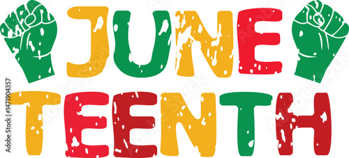 
Juneteenth World Lettering