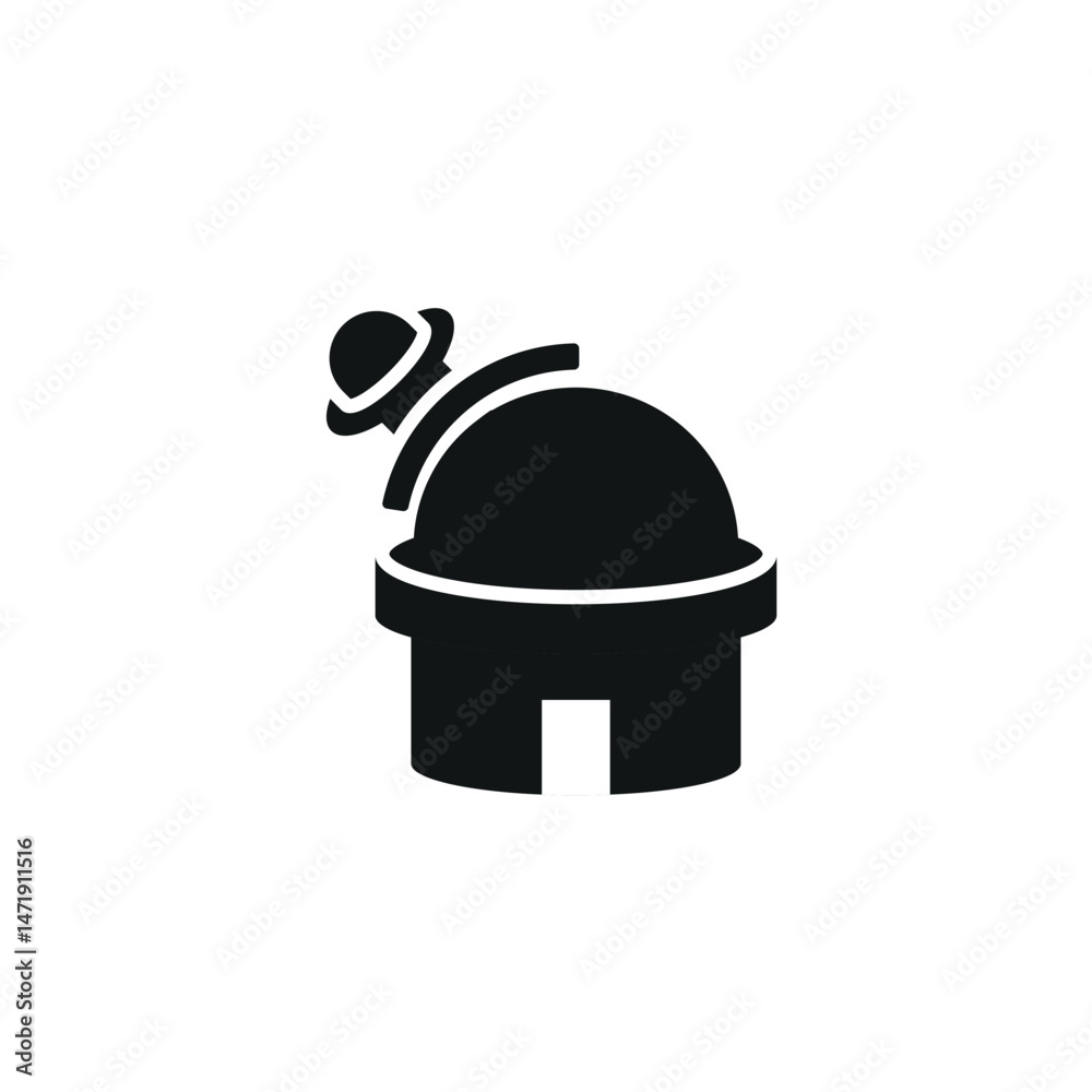 Fototapeta premium Observatory icon. Simple observatory icon for social media, app and web design. Vector illustration.