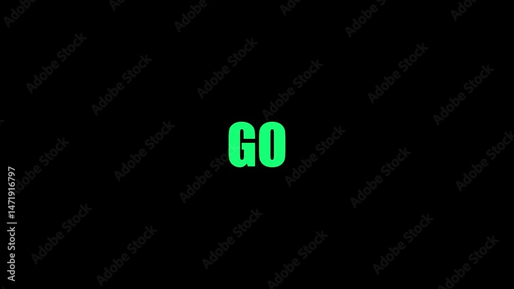 Countdown three, two, one or 3 2 1 go, graphic animation. White. Alpha channel. Transparent background motion design. Ideal for game intros, battle openers, or intense scramble challenges