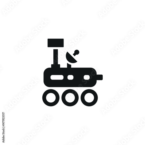 Mars Rover icon. Simple Mars Rover icon for social media, app and web design. Vector illustration.