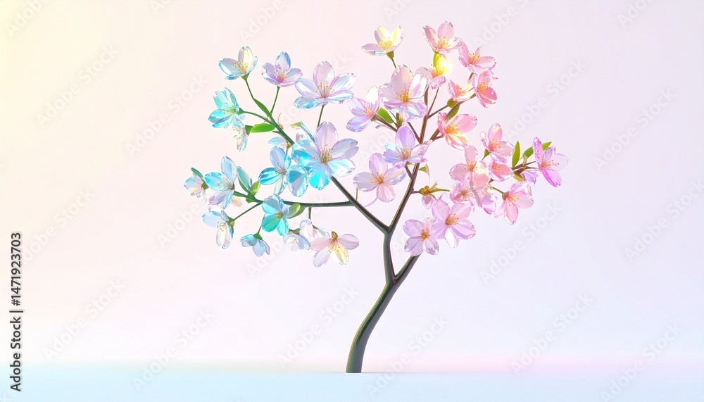 Fototapeta premium Sparkling Blossom Illustration