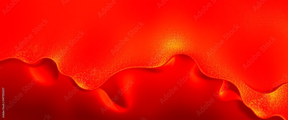 Fototapeta premium Abstract fiery red gradient background with textured wave effect for creative designs.