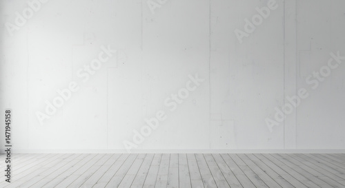 Minimalist White Room: Blank Canvas for Design Dreams | Clean Wall & Light Wood Floor Inspiration