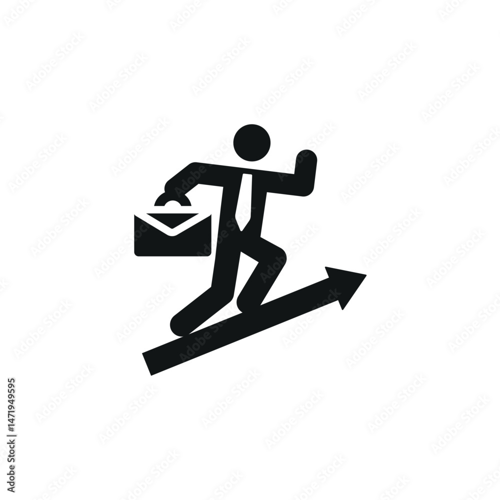 Career growth icon. Simple career growth icon for social media, app and web design. Vector illustration. Career growth icon. Simple career growth icon for social media, app and web design. Vector illustration.