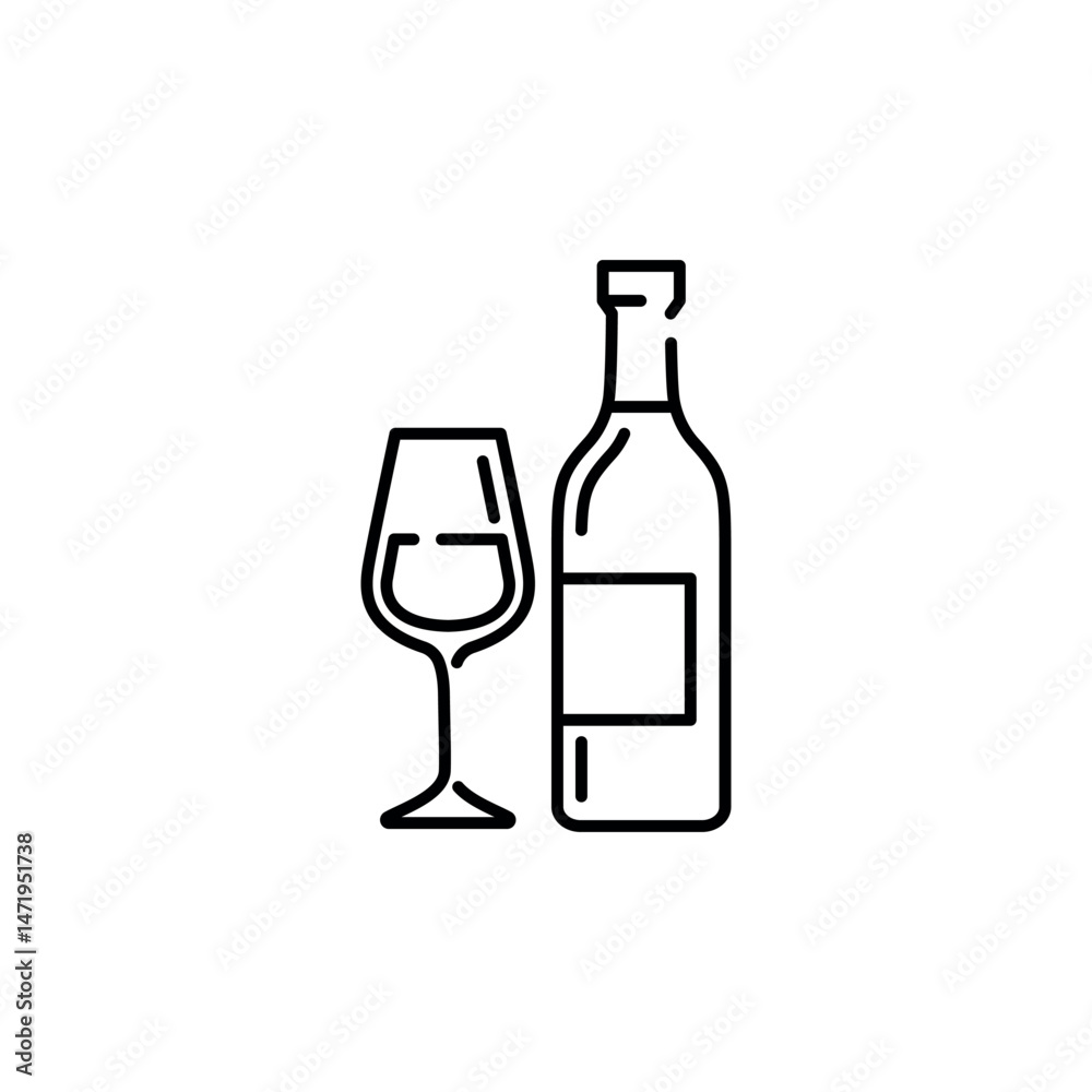 Wine icon. Simple wine icon for social media, app and web design. Vector illustration. Wine icon. Simple wine icon for social media, app and web design. Vector illustration.