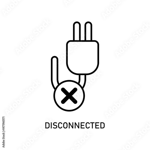 Icon a disconnected, isolated against a clean background.