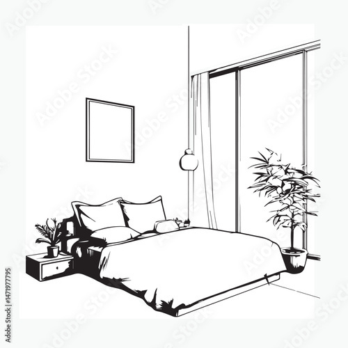 interior of a bedroom