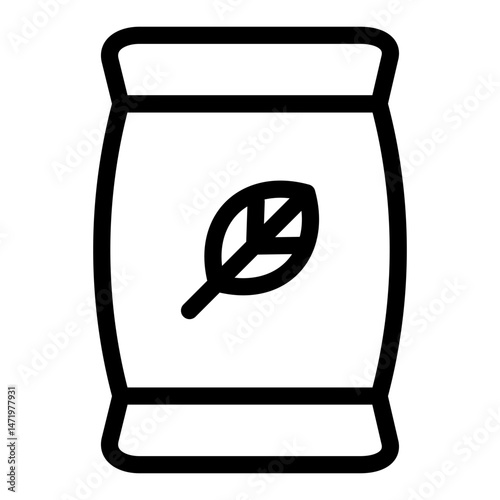 Outline icon of farm or rural life