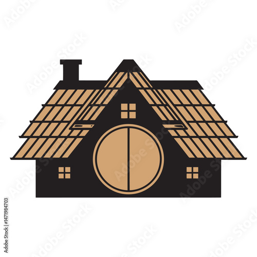 Hut logo design vector icon