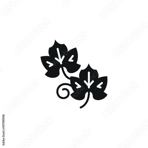 Grapevine Leaf icon. Simple Grapevine Leaf icon for social media, app and web design. Vector illustration.