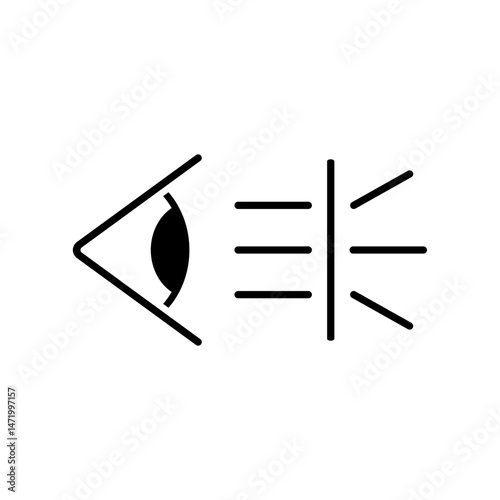 Icon a blue light filter, isolated against a clean background.
