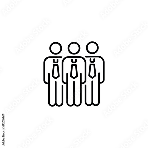 Team icon. Simple team icon for social media, app and web design. Vector illustration.