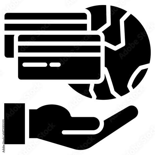 Payment Gateway glyph icon