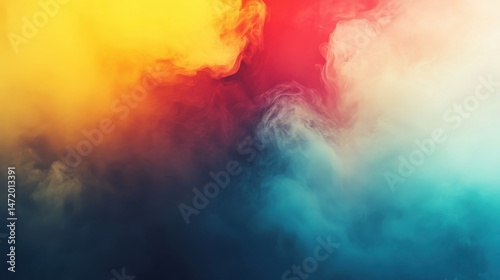 Colorful Smoke Abstract Background for Creative Projects and Designs