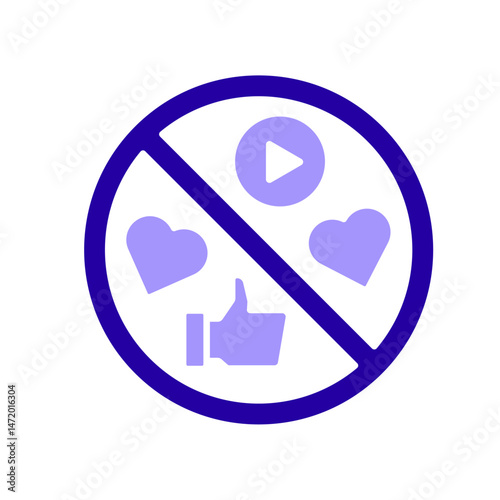 Icon a social media break, isolated against a clean background.