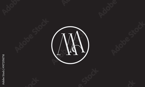 MA, AM , A , M , Abstract Letters Logo Monogram	