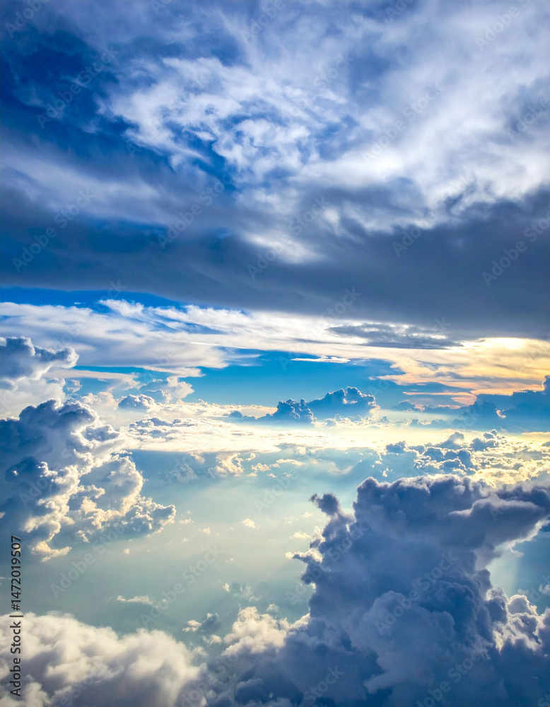 Fototapeta premium Empty, sky, cloud, Custom AI Model