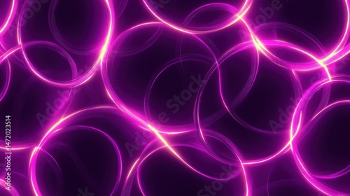 Abstract Purple Light Circles Background Design for Creative Projects