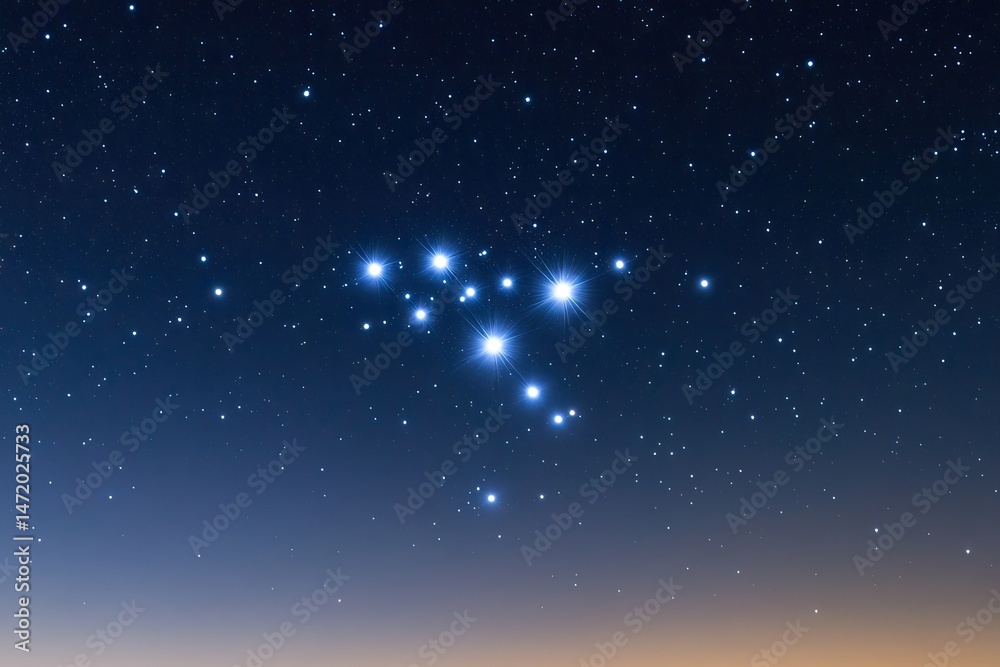 Obraz premium Star cluster against night sky