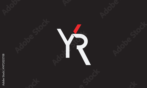 YR, RY , R , Y , Abstract Letters Logo Monogram	