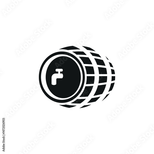 Barrel icon. Simple barrel icon for social media, app and web design. Vector illustration.