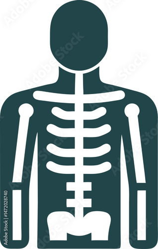 X-ray scan icon logo  vector