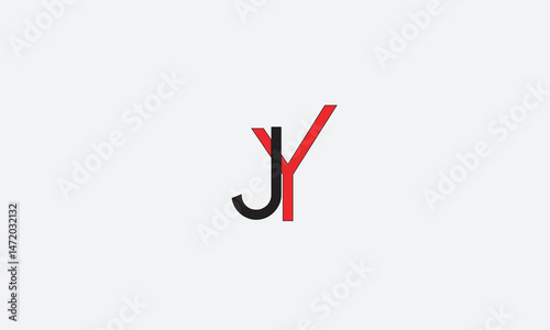  JY, YJ , J , Y , Abstract Letters Logo Monogram