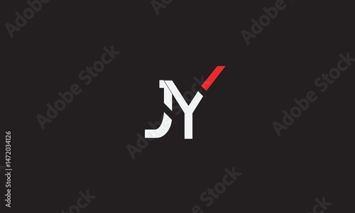  JY, YJ , J , Y , Abstract Letters Logo Monogram